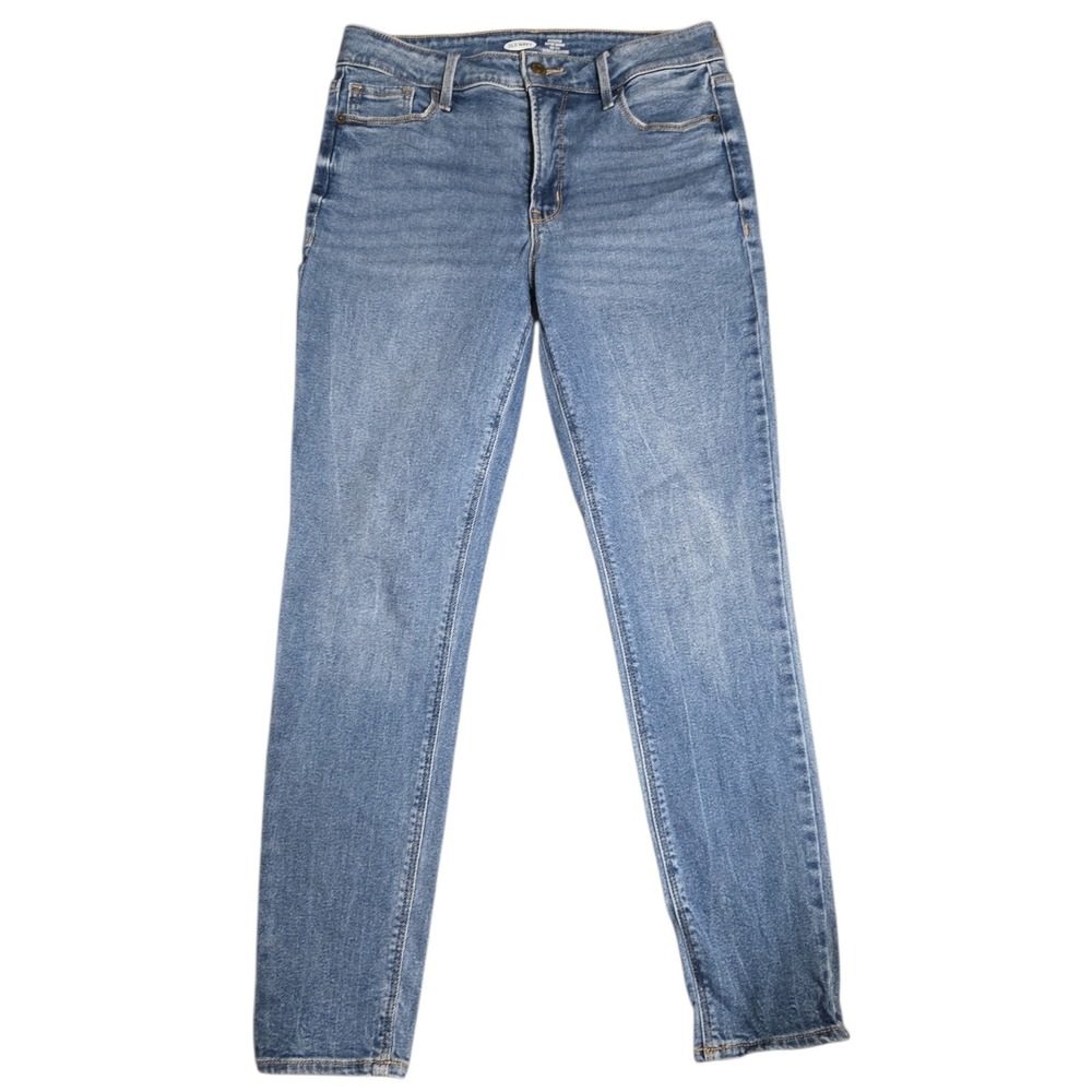 Old Navy Rockstar Super Skinny High Rise Medium Wash Stretch Sz‎ 8 27" Inseam